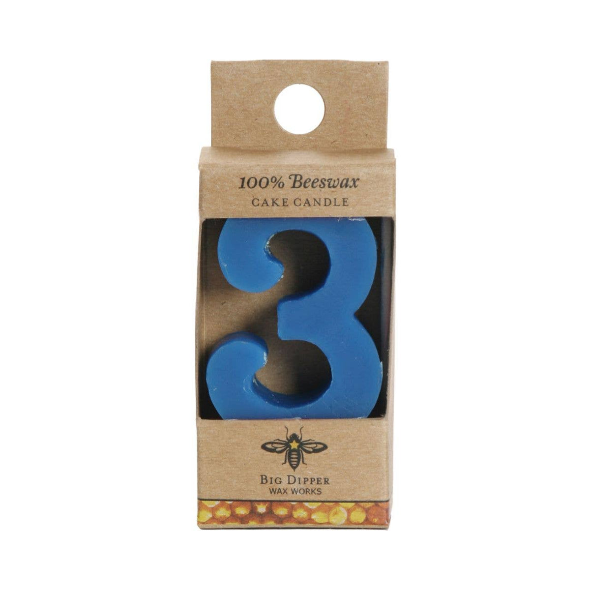 Beeswax Number Birthday Cake Candles