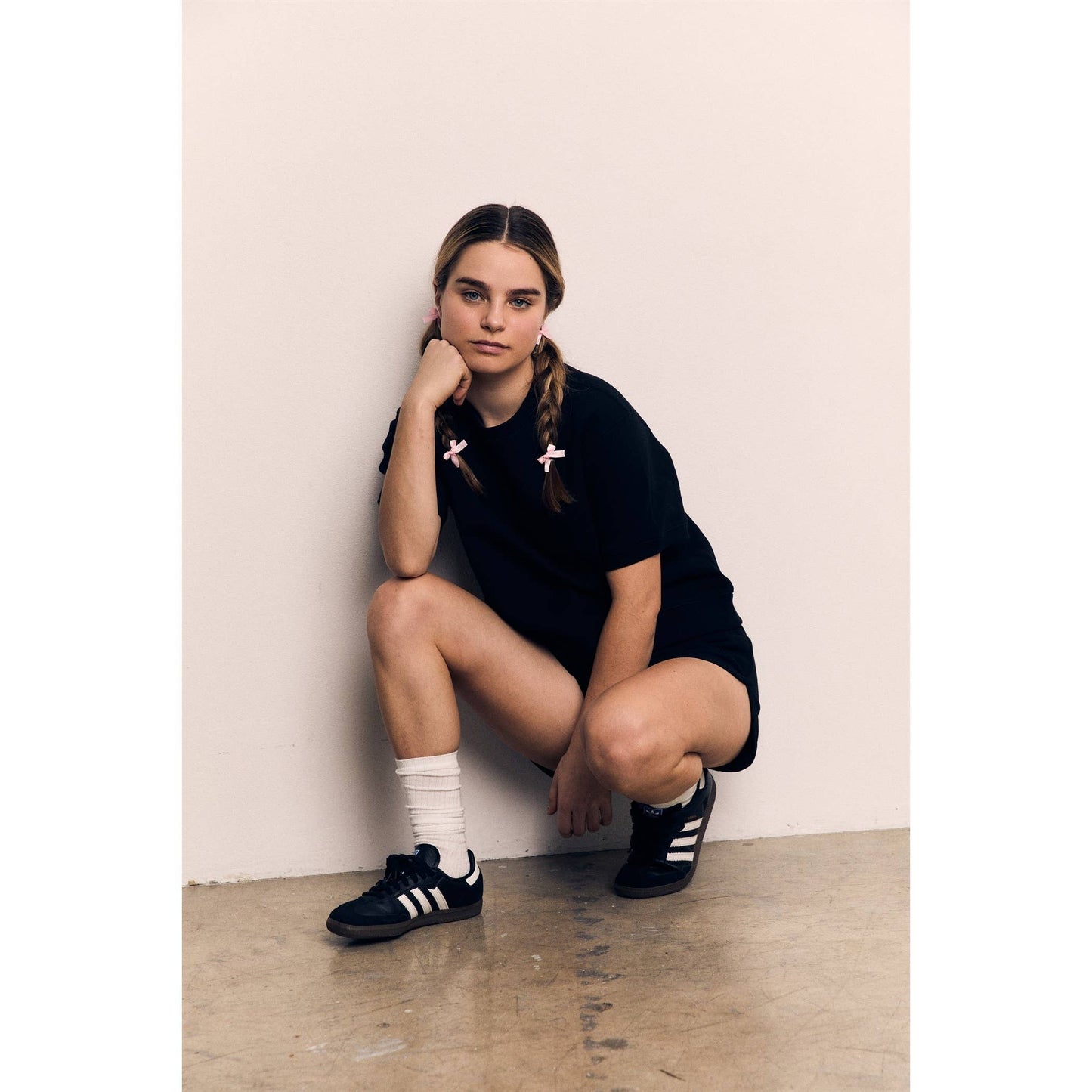 Organic Cotton Terry Short Sleeve Crewneck Sweatshirt