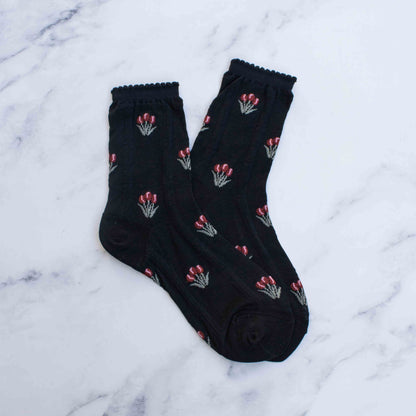 Tulip Sheer Crew Socks