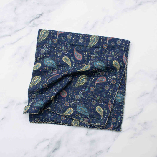 Paisley Pattern Cotton Scarf