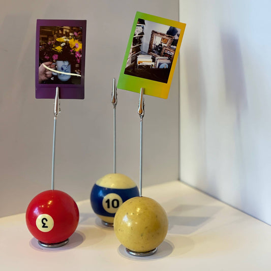 Vintage Billiard Ball Photo Holder