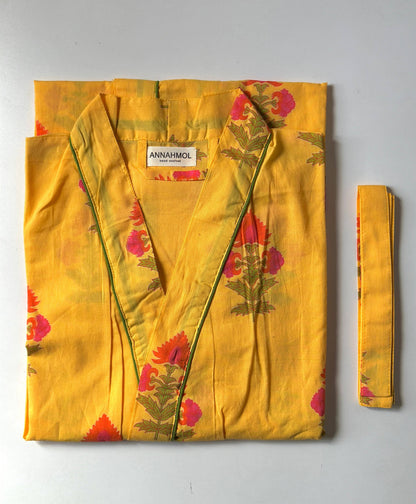 Soft Pure Cotton Kimono Robe