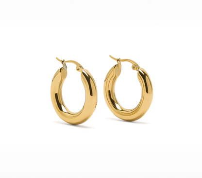 Chunky Classic Waterproof Hoop Earrings