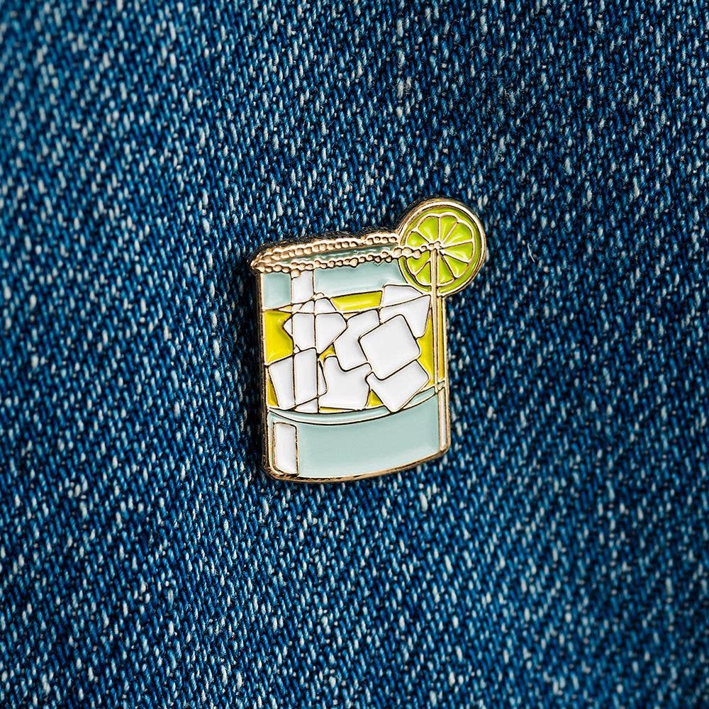 Tiny Margarita Cocktail Enamel Lapel Pin