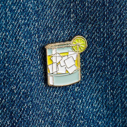 Tiny Margarita Cocktail Enamel Lapel Pin