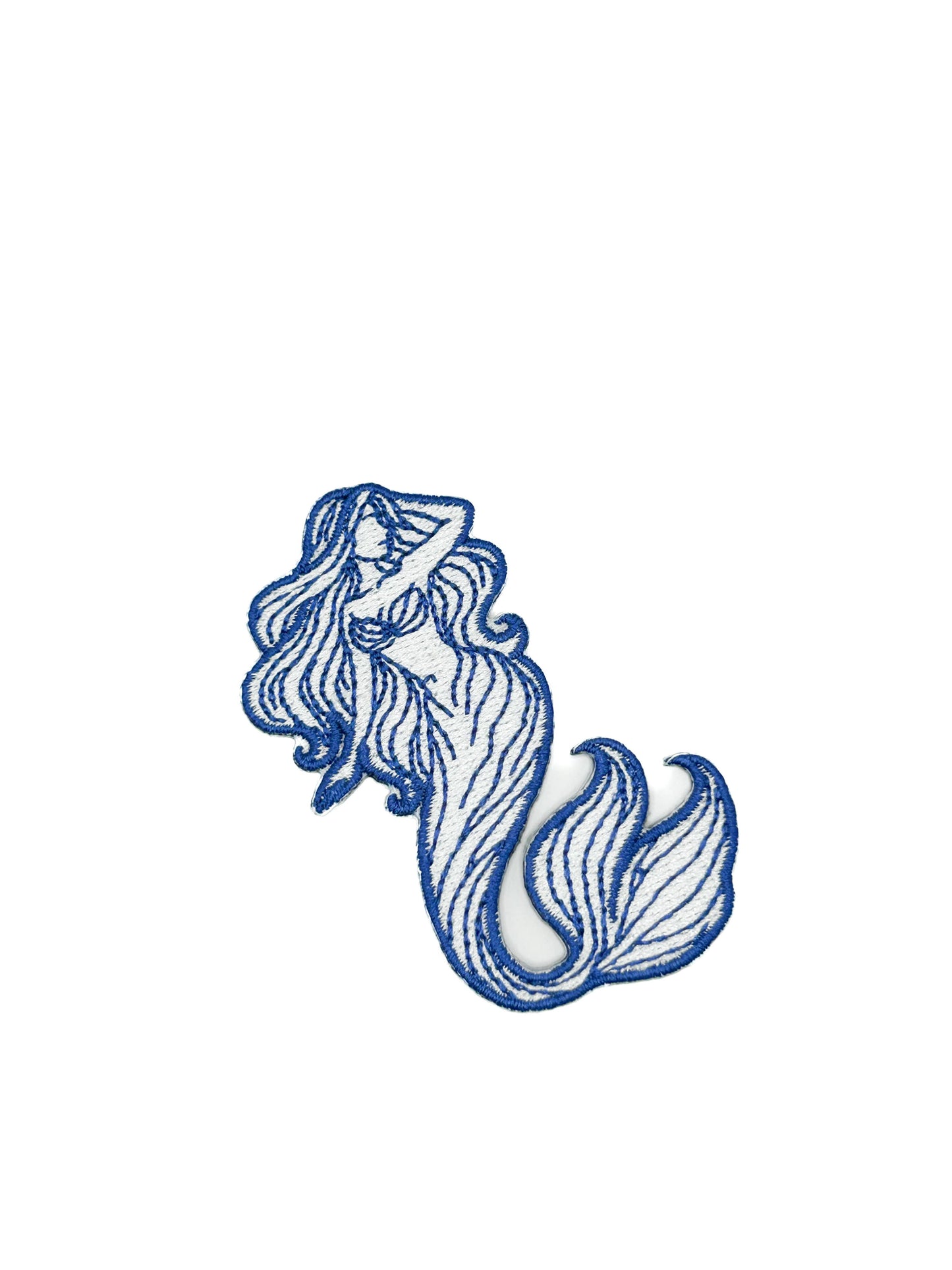 Mermaid Coastal Embroidered Iron-On Patch