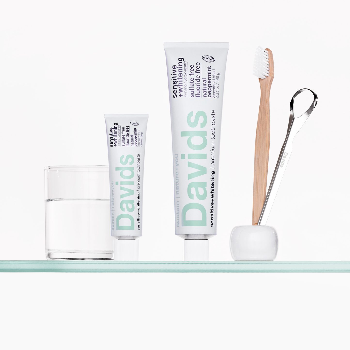 Davids travel size toothpaste / sensitive+whitening