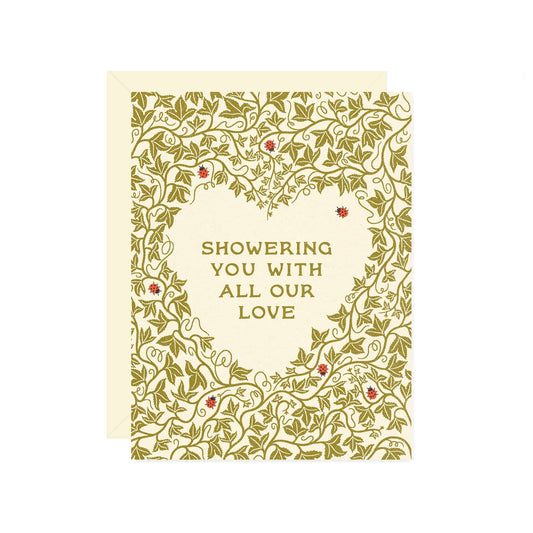 Showering You With Love Shower Greeting Card