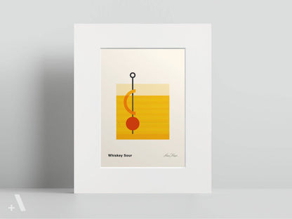 American Cocktails Illustrated Art Print
