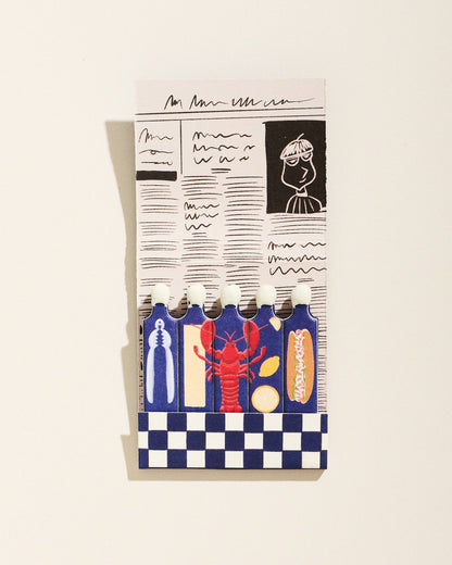 Lobster Printed Decorative Matchbook