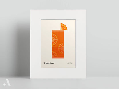 American Cocktails Illustrated Art Print
