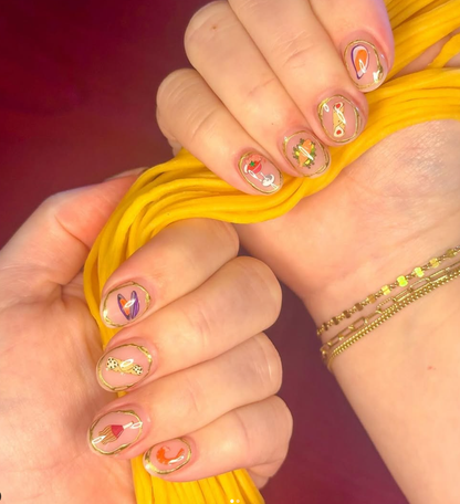 Seven Fishes Nail Decals