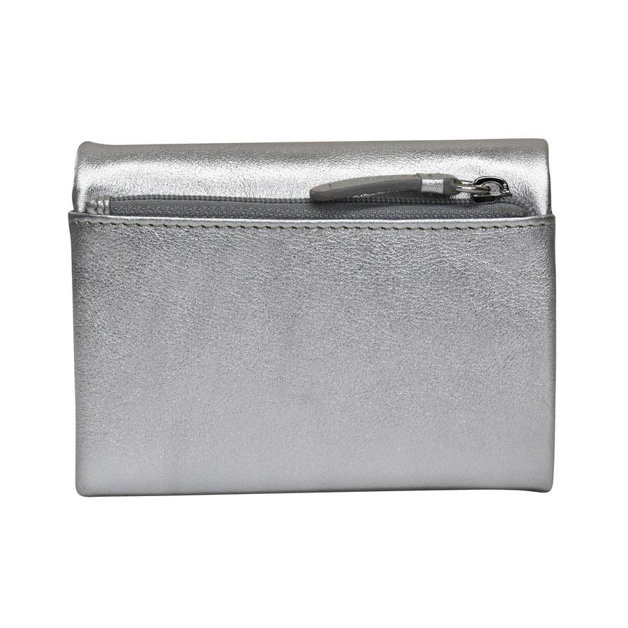 7105 Trifold Compact Wallet, Genuine Leather