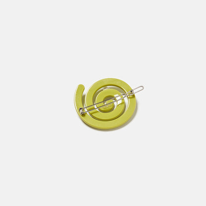 Spiral Clip in Chartreuse