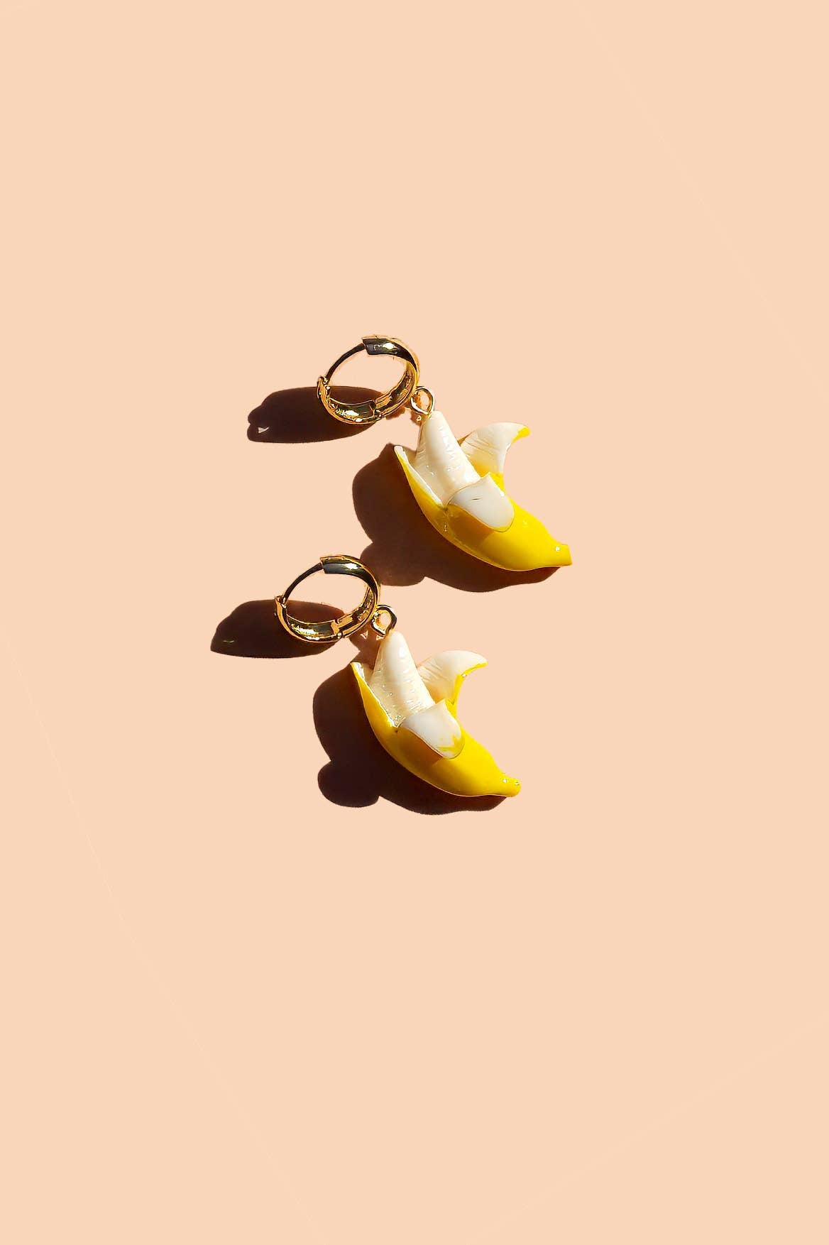 Gwen Hoop Earrings - 18K Gold Plated and Banana