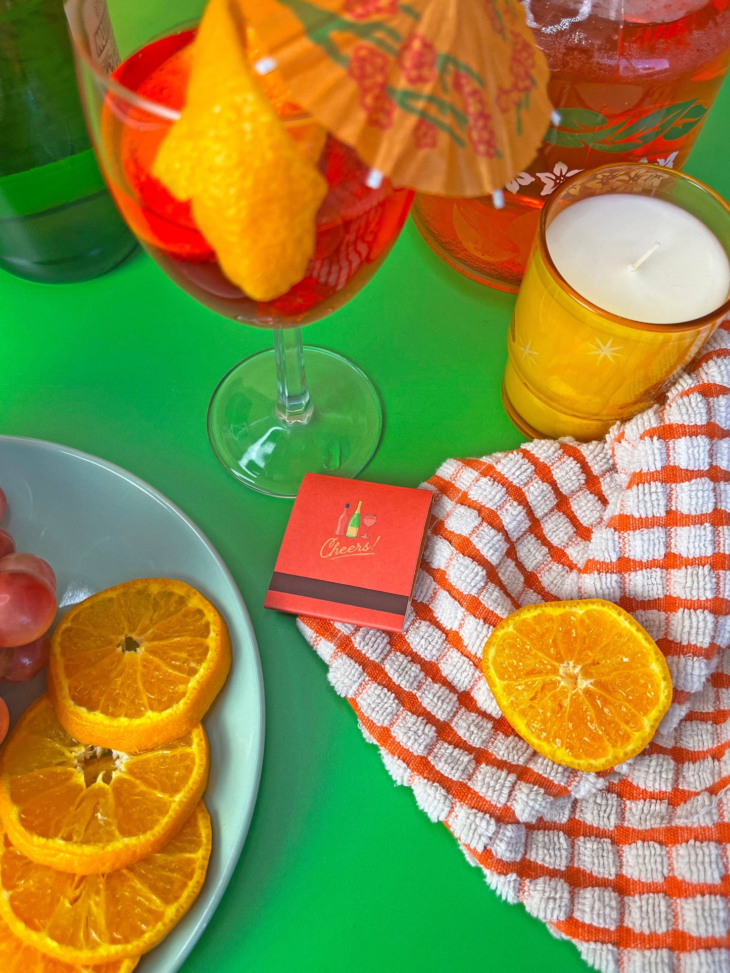 Cocktail Recipe Matches with Custom Colored Tips