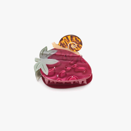 Strawberry Garden Snail Fruit Acetate Hair Claw