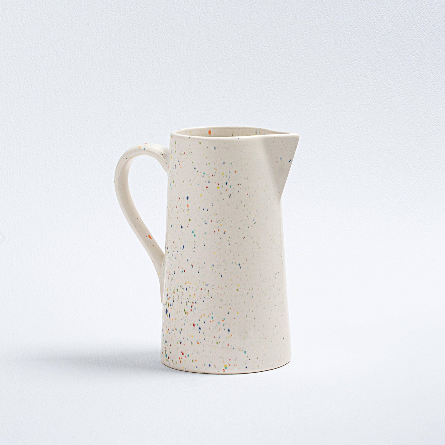 Handcrafted White Ceramic Pitcher