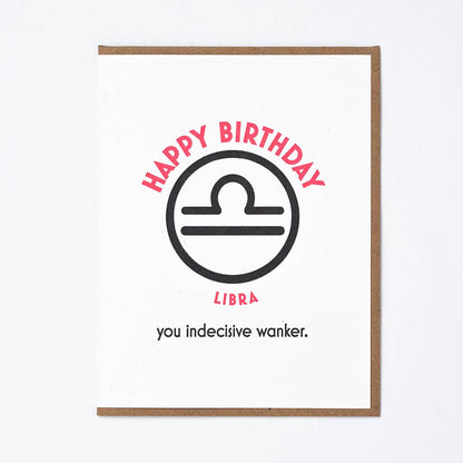 Libra Birthday Greeting Card