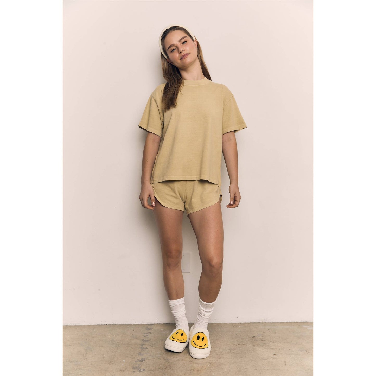 Mineral Washed Relaxed Cotton Tee