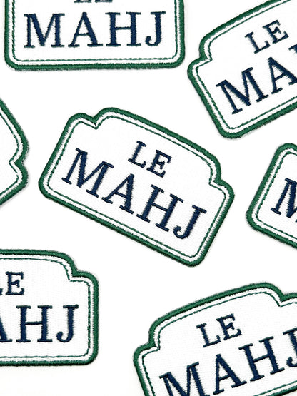 Le Mahj Mahjong Embroidered Iron On Patch