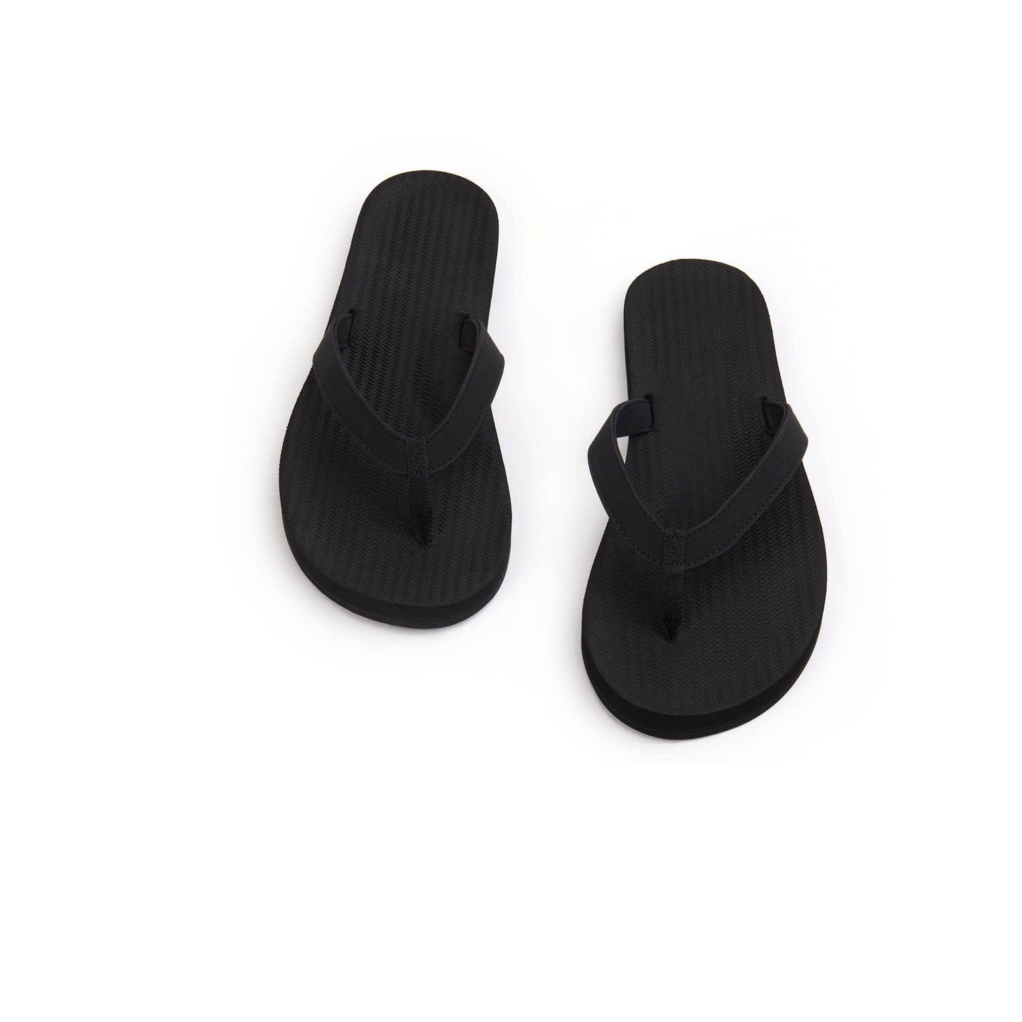 Women's Black Recycled Flip Flops