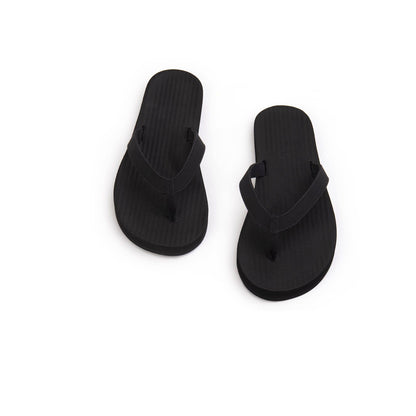 Women's Black Recycled Flip Flops