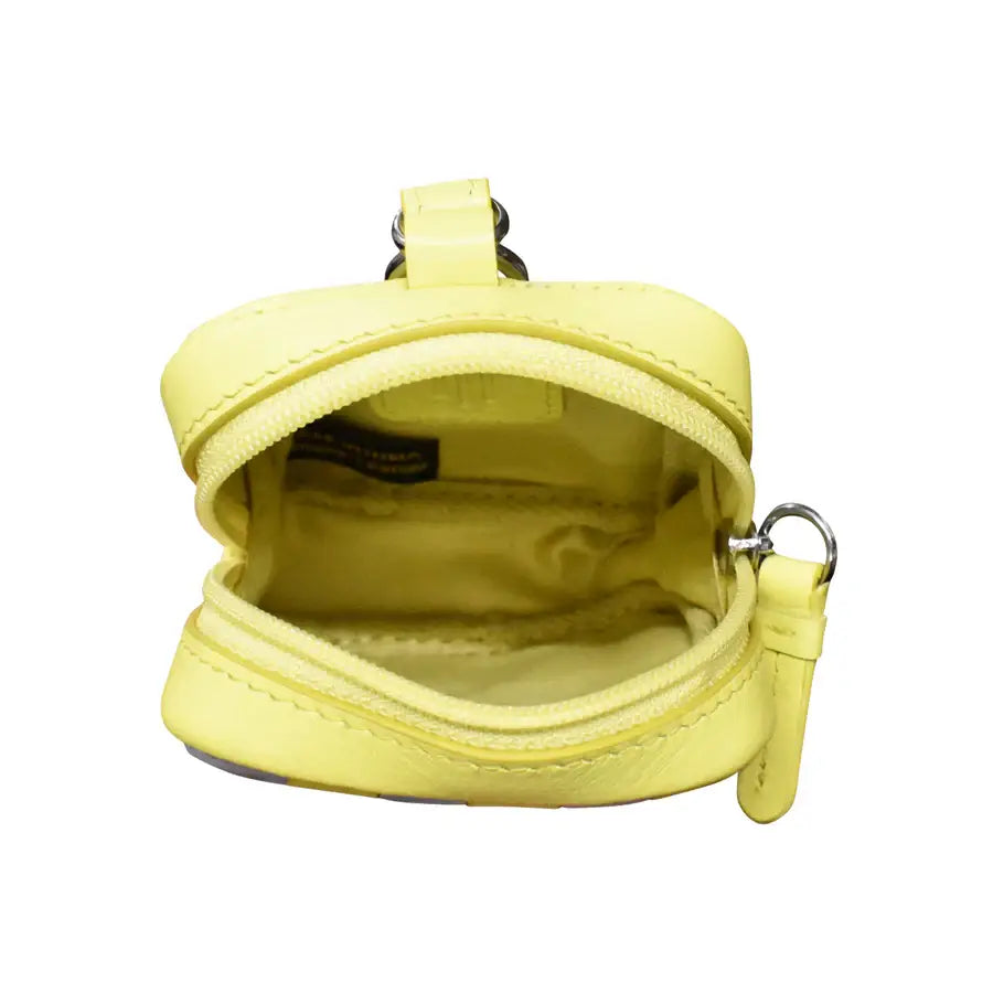 Checkerboard Leather Rectangle Pouch Charm Coin Purse