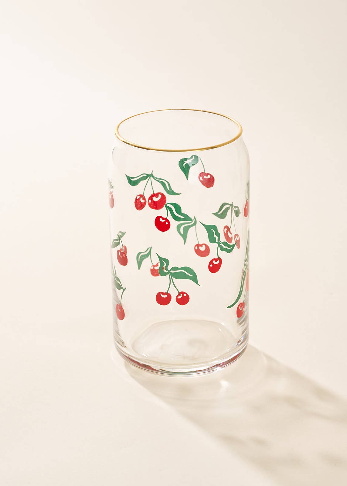 Cherry Scatter 16 Oz Soda Can Glass