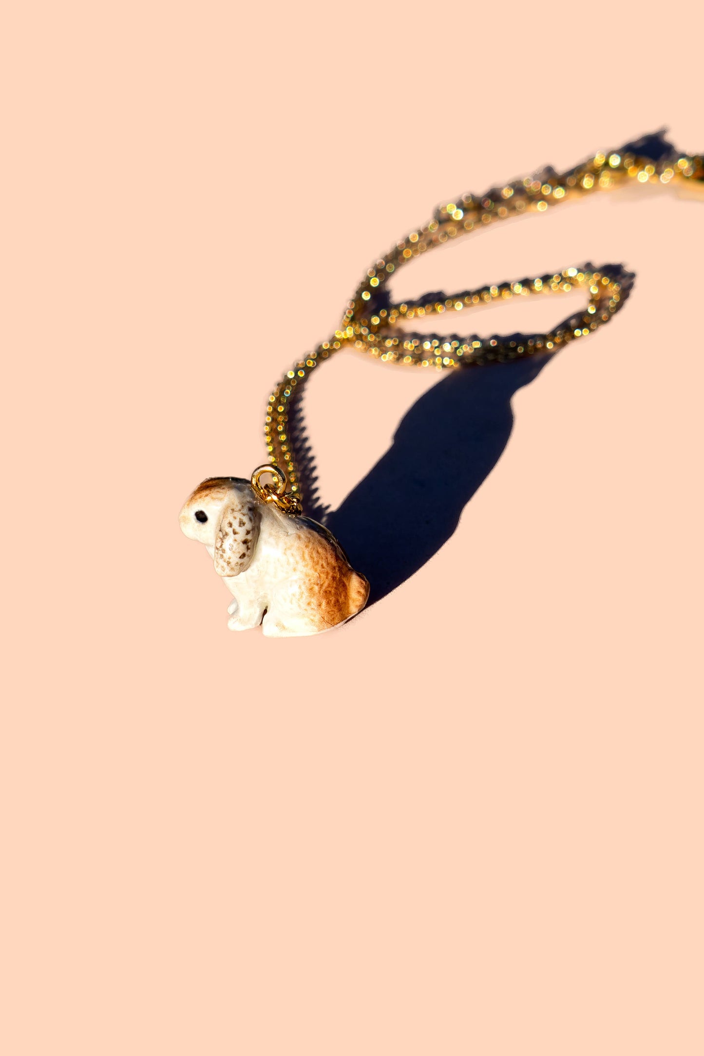 Tiny Fluff Rabbit Necklace