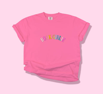 Custom Rainbow Embroidered Wording Tee