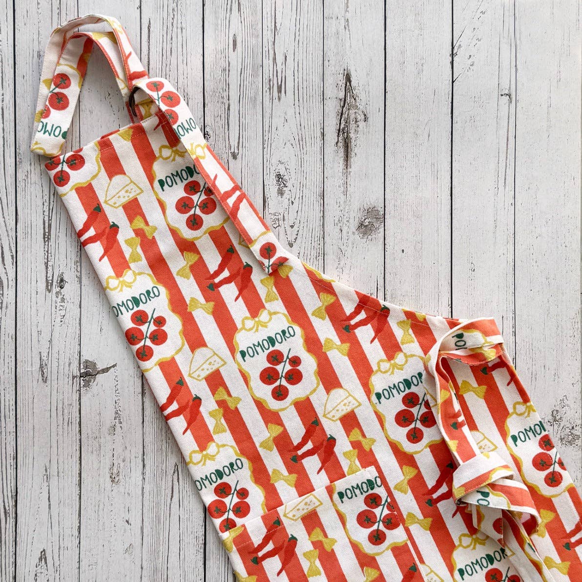 Pasta Pomodoro Printed Cotton Apron