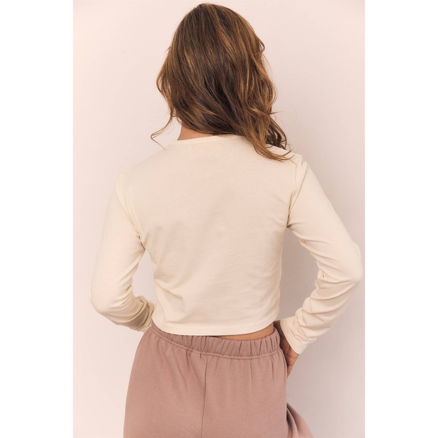 Cropped Long Sleeve Tee