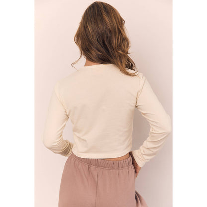Cropped Long Sleeve Tee