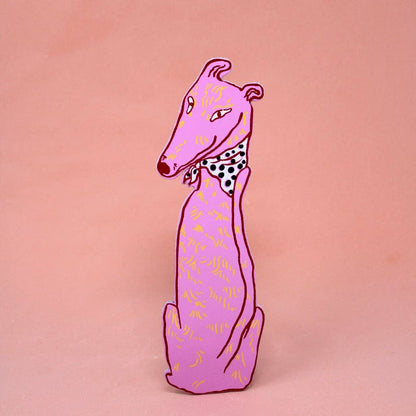 Leather Dog Bookmark for Book Lovers