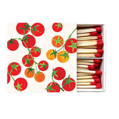 Tomato Vine Hand-Painted Watercolor Matches