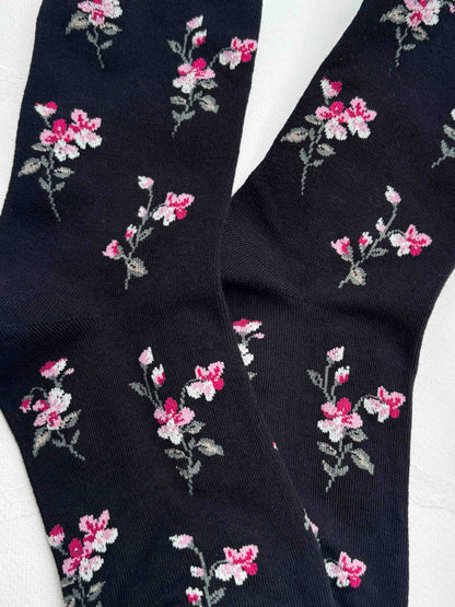 Vintage Style Floral Crew Socks