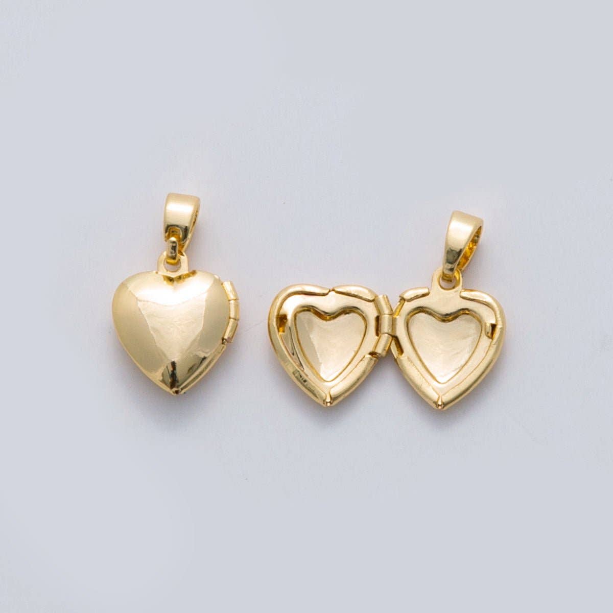 Minimalist Heart Locket Pendant Necklace