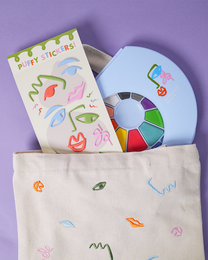 Face Shaped Puffy Stickers