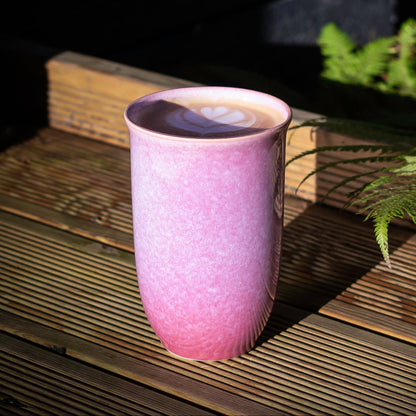 AstralBloom 12oz Ceramic Travel Mug with Lid