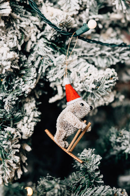 Gus the Ski Bear Ornament