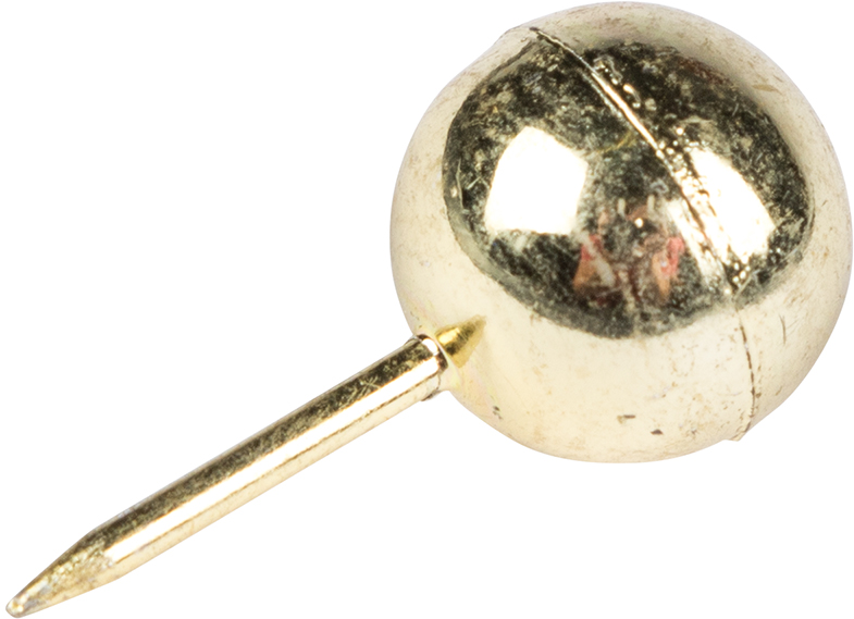 Gold Round Head Push Pins, 100 Pack