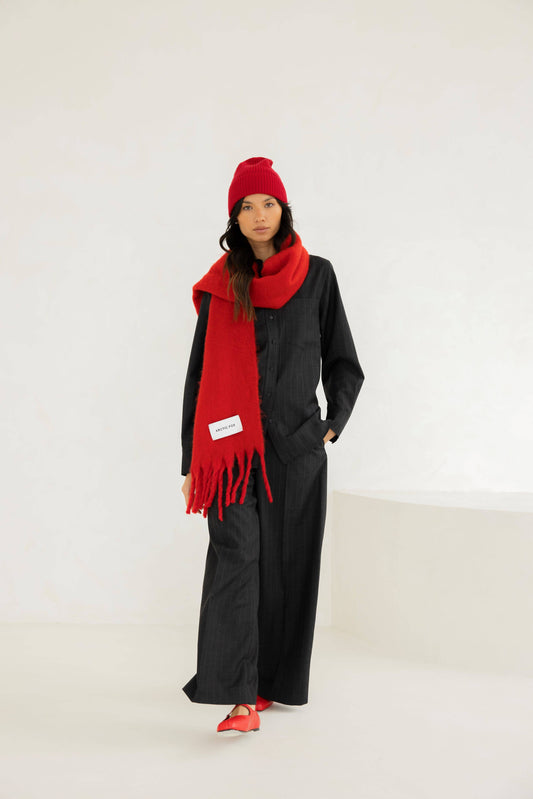 The Stockholm Scarf - Crimson Red