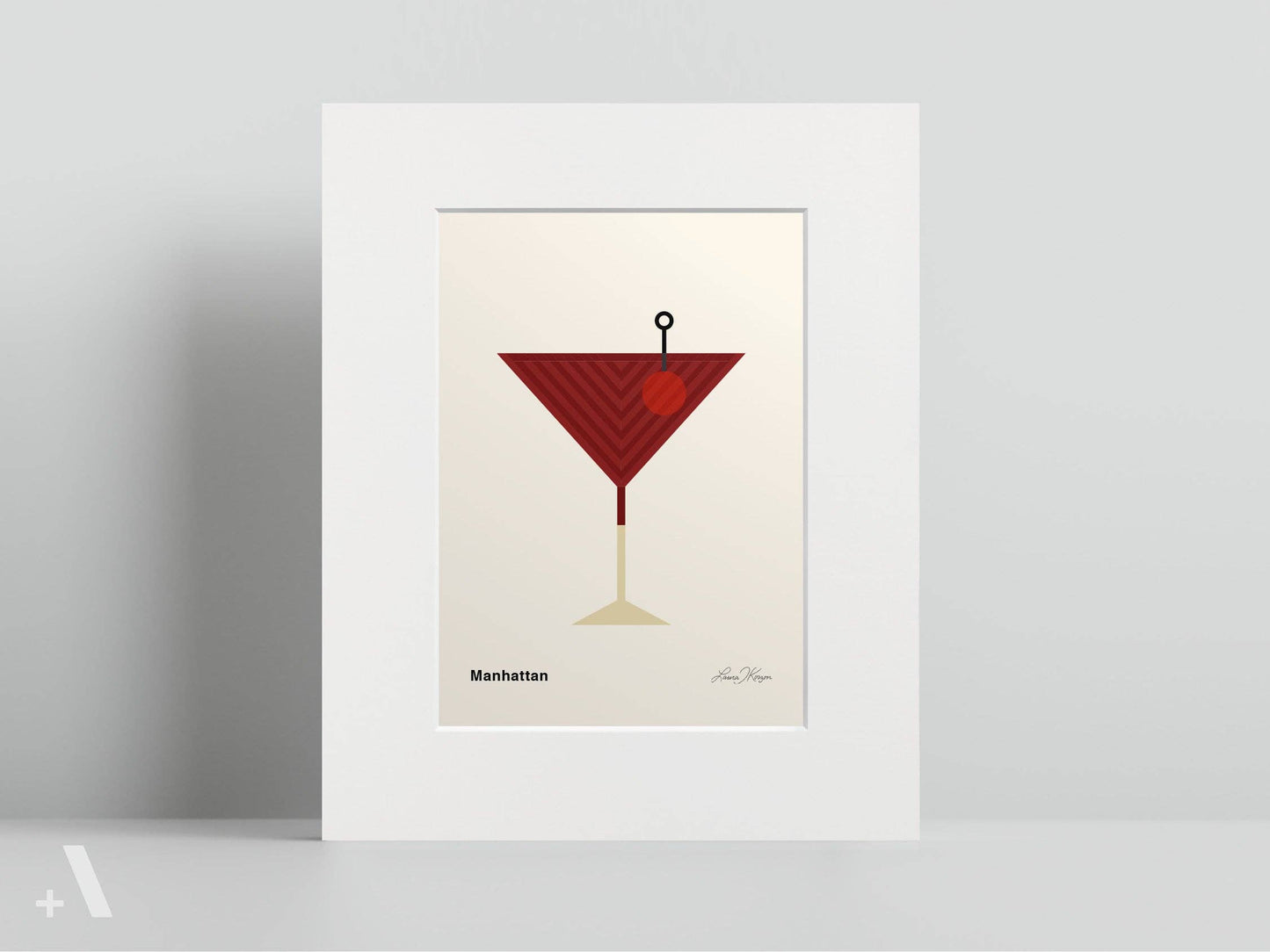 American Cocktails Illustrated Art Print