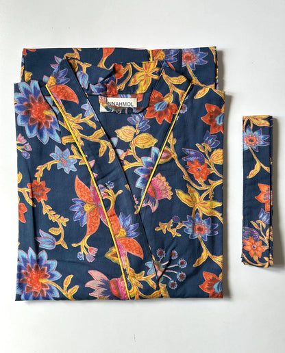 Soft Pure Cotton Kimono Robe