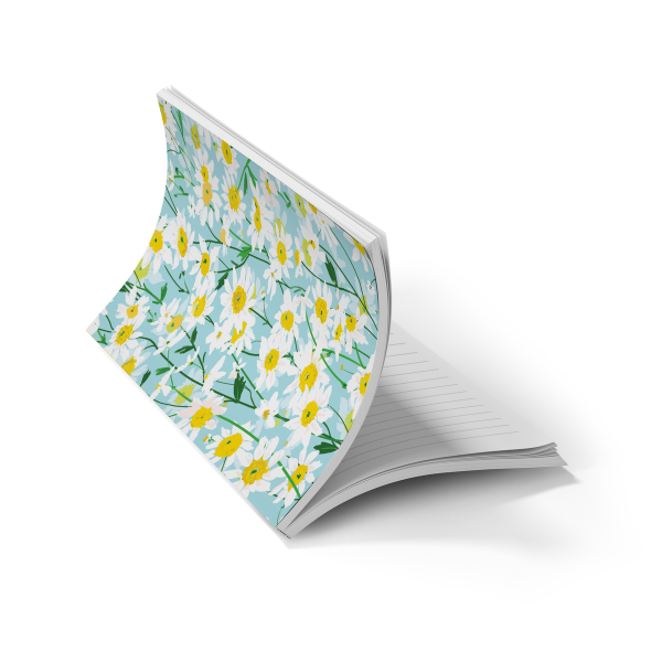 Spring Daisies Soft Touch Layflat Notebook