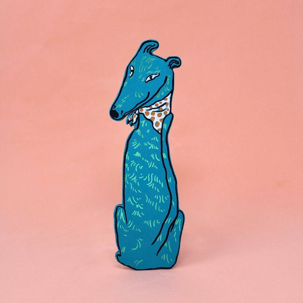 Leather Dog Bookmark for Book Lovers