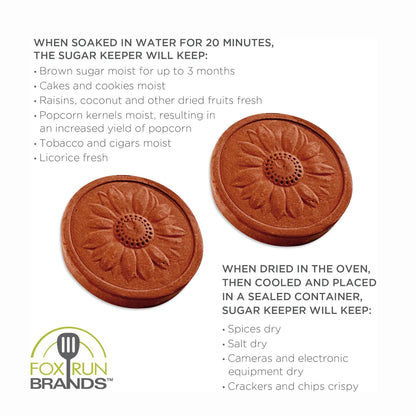 Terracotta Brown Sugar Keeper Sunflower Set