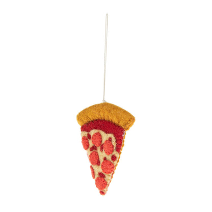Felt Pizza Slice Christmas Ornament, NYC