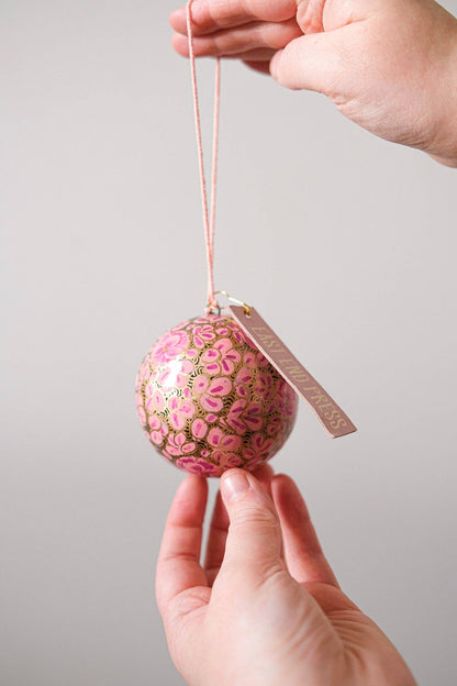 Lilac Florals Bauble